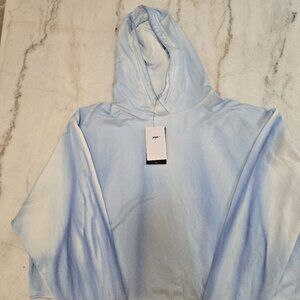 NIKE YOGA LUXE FLEECE BLUE WHITE DYE HOODIE PLUS SIZE 2X BRAND NEW WITH TAGS